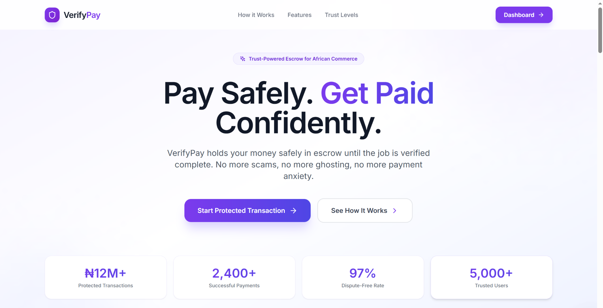VerifyPay / Credlock project preview
